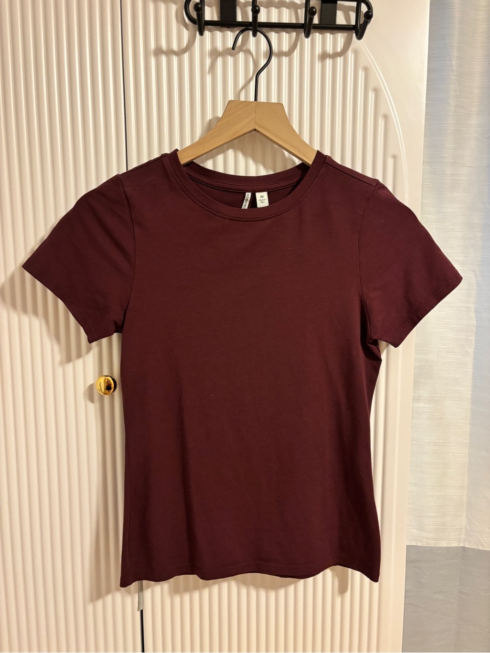 Nordstrom Short Sleeve Crew Tee - Burgundy